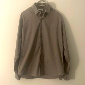 Slim Fit Grey Button-Down